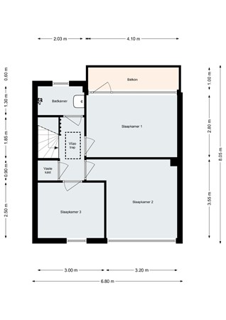 Floorplan - Verdistraat 5, 4614 BJ Bergen op Zoom